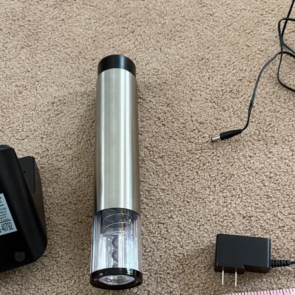 Silver Electric Wine Opener